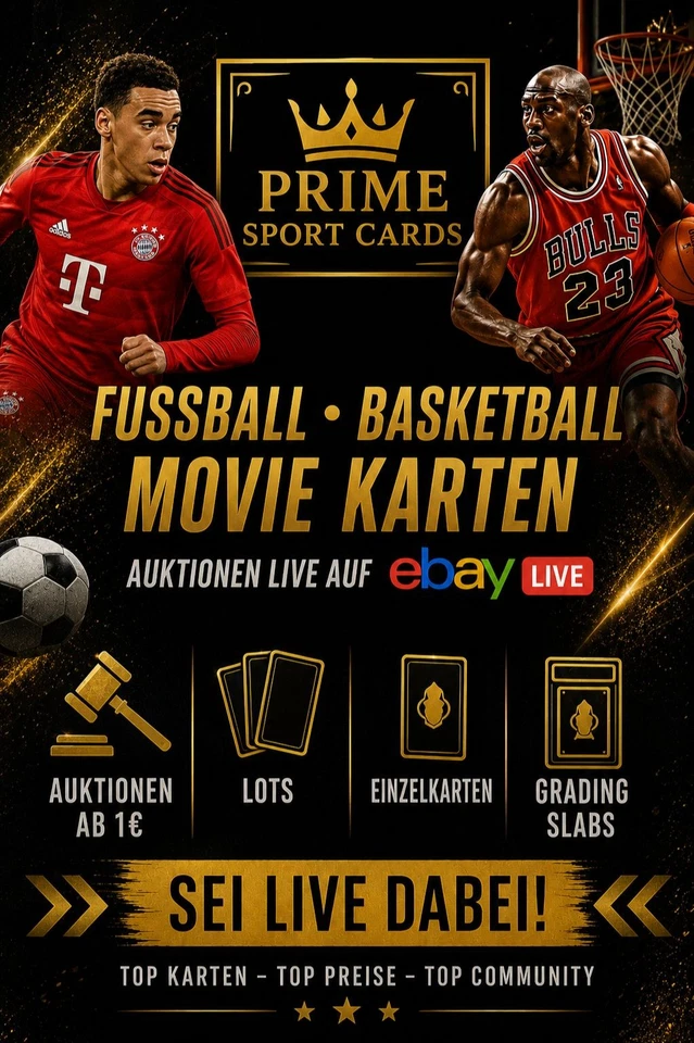 eBay Live Stream! Einzelkarten/Gradet Karten /Sticker