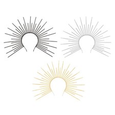 Halloween Halo Sun Headband Sun God Hair Band Novelty Costume Decoration Prop