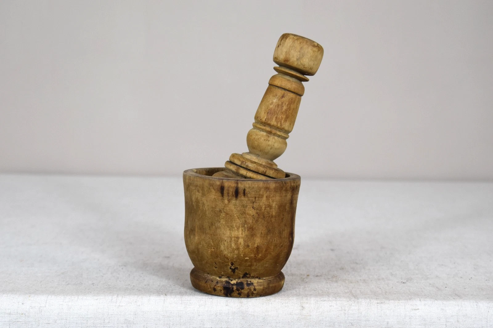 Antique Wooden Mortar and Pestle Grinder Original Old Hand Carved
Opens in a new window or tab