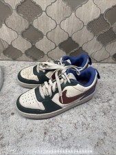 Nike Court Low Top Green Blue Maroon Swoosh Kids Youth DV5456-300 4Y