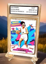 Graded Gem-Mt 10 OLIVIA MILES RC 2025 Panini Rookies & Propsects ROOKIE #127