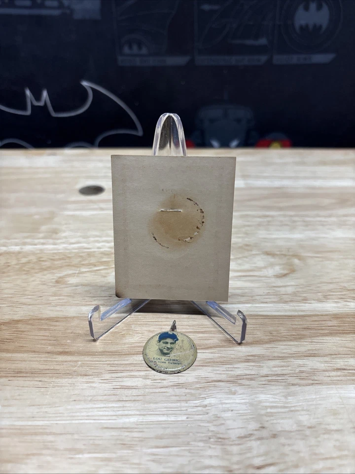 Pin Our National Game 1938 Lou Gehrig New York Yankees béisbol original. ¡Bonito! Foto 4 de 4