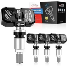 TPMS Sensor, 315 Mhz 4-Pack Tire Pressure Monitoring Silver 4 PCS