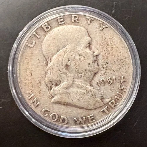 🔥 1951 Frankiln Half Dollar 90% Silver CoinSnap analysis is Fine to AU🔥