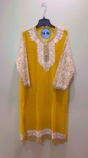 New Womens Kurta kameez Kashmiri embroidered aari work Sz XL Indian Pakistani
