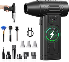 Compressed Air Duster,Mini Vacuum Cleaner 2-In-1,4000 Mah,130,000 RPM Brushless