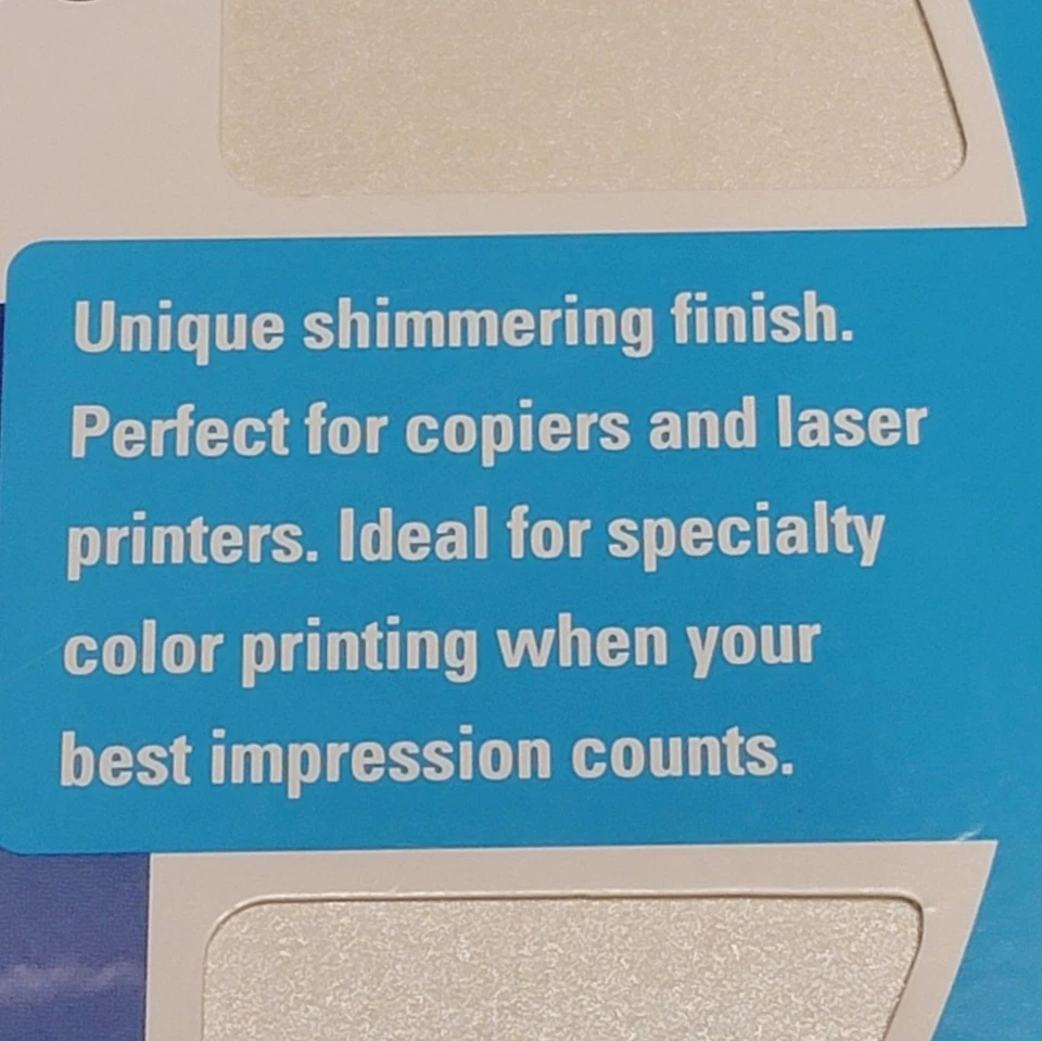 Xerox Pearlized Elegance 32lb Paper Ivory 16 Sheets 8.5x11 3R12408 Shimmery - Image 2 of 4