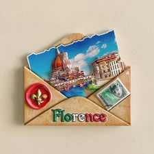 Italy Firenze Florence Tourist Souvenir 3D Resin Refrigerator Fridge Magnet Gift