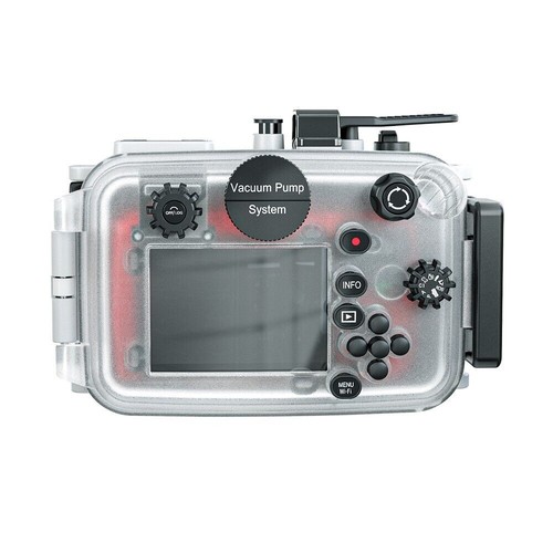 SeaFrogs 195FT Kit Corpo Fotocamera Subacquea per Olympus TG-7 con Pompa Vuoto - Foto 9 di 12
