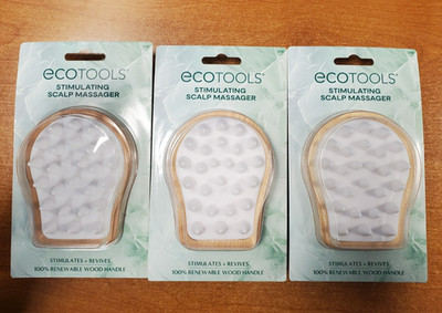 3 Pack: EcoTools Stimulating Scalp Massager Stimulates & Revives (6622) E10B