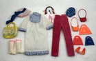 LOT OF VINTAGE 1960's MATTEL BARBIE FRANCIE DOLL CLOTHES AND ACCESSORIES