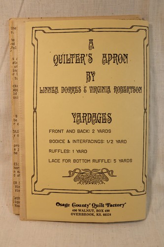 Vintage Apron Patterns sewing craft never used A Quilters Apron etc - Picture 9 of 10