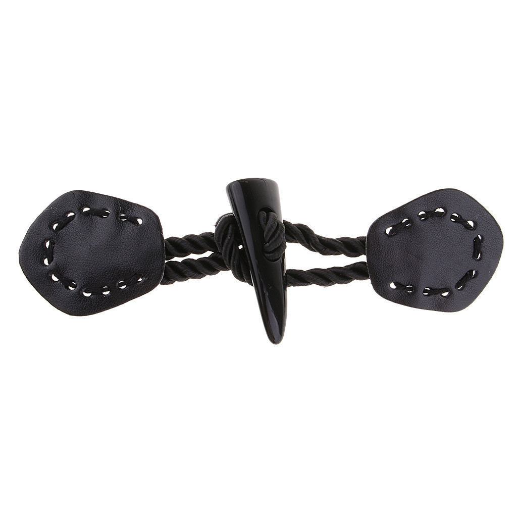 3 Set Fashion Leather Horn Toggle Buttons Trench Duffle Coat Jacket