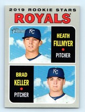2019 Topps Heritage Heath Fillmyer/Brad Keller Rookie Kansas City Royals #371