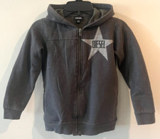 DIESEL 2pc Boys Set Sweatshirt Hoodie Jacket Sweatpants 6 Husky