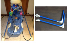 2x Swing Fisher Price Ocean Wonders Aquarium blue metal feet Replacement parts