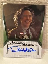 UD Marvel Studios Loki Signature Sensations Autograph Auto Tom Hiddleston SS-TH