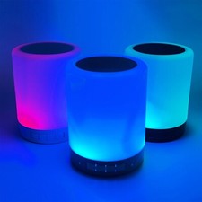 Zummy Bluetooth Wireless Multi-Color Mood Setting Night Light Speaker Touch