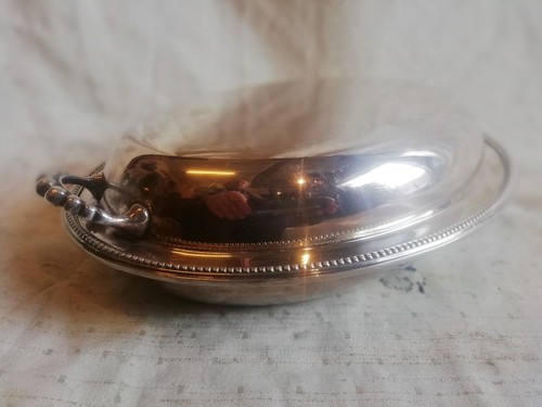 FINE TWO HANDLED OVAL ENTREE DISH BY CHARLES GREEN, BIRMINGHAM c1920 - Picture 8 of 19