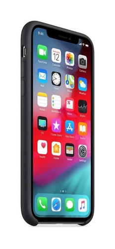 Authentique / Original Apple IPHONE Xs Étui Silicone Noir Mrw72zm/A - Neuf - Photo 6 sur 9