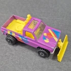 Vintage 1979 Hot Wheels Purple Chevy Pick-up Truck Snow Plow