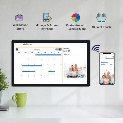 Touchwo 15.6-43 Inch Smart Touchscreen Digital Calendar & Chore Chart - Picture 3 of 14