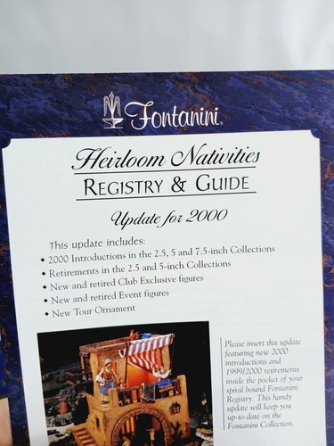 Lot of 2 1998 Fontanini Registry & Guide Books-Spiral/soft cover-extra paperwork - Picture 20 of 22