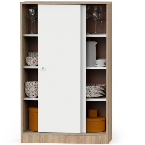 Armario Dormitorio, Multiusos, Baño, Mueble Bajo Auxiliar, Zapatero,120x74x33 cm - Imagen 4 de 7