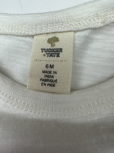 Tucker & Tate Shirt Baby 6 Months White Classic White T-Shirt - Picture 3 of 4