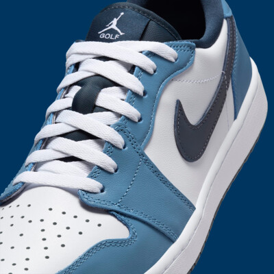 Nike Air Jordan 1 Low Golf White Aegean Storm Men's Shoes DD9315