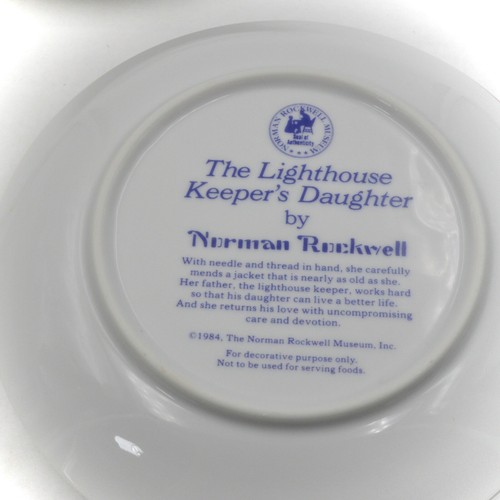 1984 Norman Rockwell Collector Plate Set - Good Boy Lighthouse Keeper The Cobbler - Bild 6 von 8