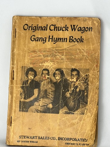 VTG Original Chuck Wagon Gang Hymn Book Paperback Extremely RARE!! - Foto 2 di 5