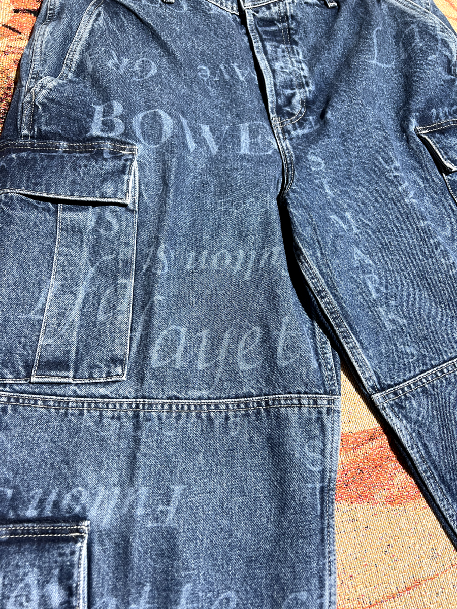 パンツ Supreme  Martine Rose  denim Cargo Pant Supreme Martine Rose Denim Cargo Pant Washed Black Men's