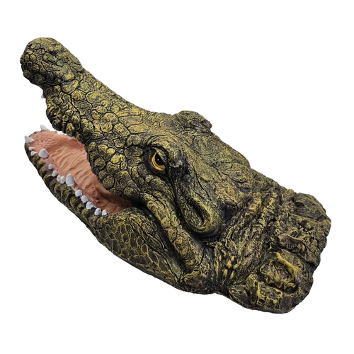 46cm Floating Open Mouth Crocodile Head Pool Spa Dam Pond Water Feature Figurine - Picture 5 of 8