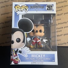 Funko pop Mickey #261 Disney: Kingdom Hearts Vinyl Figure, Vaulted Box Damage