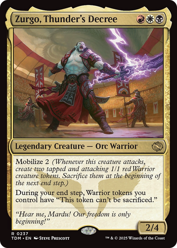 Zurgo, Thunder's Decree MTG EDH Commander Deck, - Picture 3 of 8