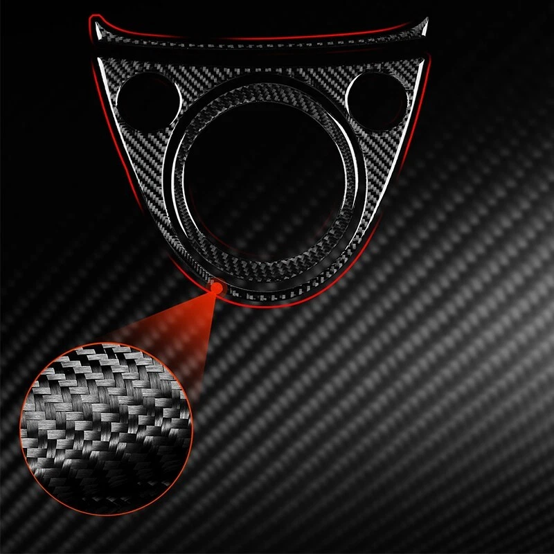 Real Carbon Fiber Car Gear Shift Panel Cover Trim For 2012-2015 Fiat 500 Foto 2 de 4