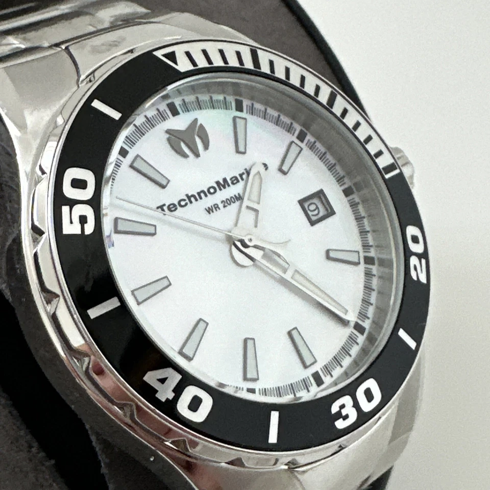 Кварцевые повседневные часы Technomarine 'Manta' из нержавеющей стали серебристые TM-215048 - Изображение 3 из 4