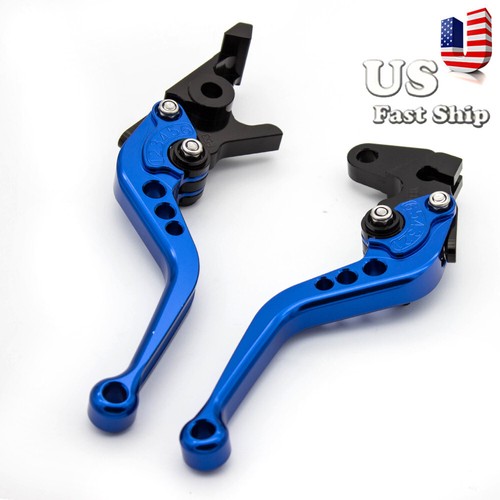 For Yamaha YZF R6 1999-2004 CNC Blue Short Brake Clutch Levers FZ1 FAZER 01-05 - Picture 17 of 18
