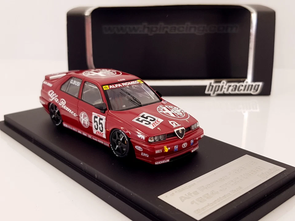 HPI Racing escala 1:43 Alfa Romeo 155 TS Silverstone #55, 1994 JTCC (#8130) Foto 2 de 4