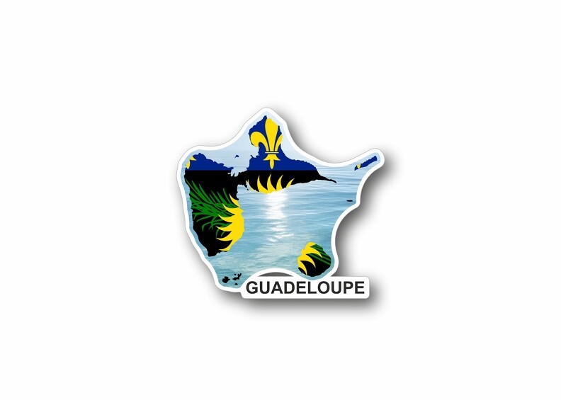 Pin's Drapeau Guadeloupe Akachafactory – Résine époxy, Taille 2,2x1,6 Cm, Fermoir Papillon, Résistant à L’eau