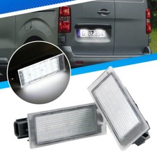 Pair LED License Number Plate Light Lamp For Vauxhall Vivaro For Opel 93188920
