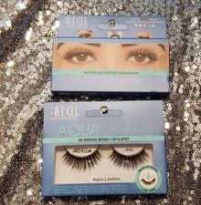 2 Pack, Ardell Aqua LASHES Water Activated Eye Lashes # 345
