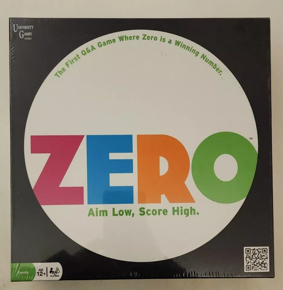 NEW ZERO BOARD GAME OPEN BOX UNIVERSITY GAMES HARD TO FIND RARE! FREE  SHIPPING!!