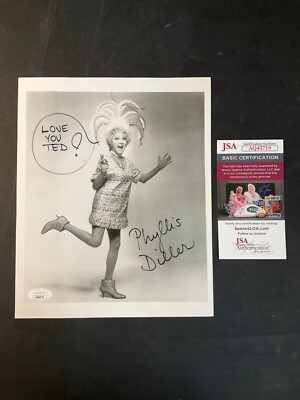 Phyllis Diller Actress/Comedian SIGNED 8X10 PHOTO! JSA Cert w/COA!