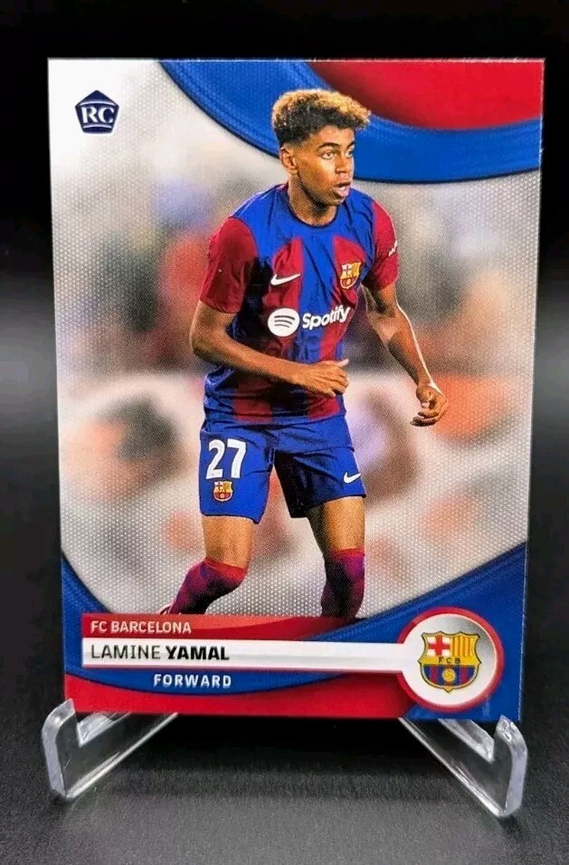 応援グッズ #5 FC Barcelona-Real Madrid LAMINE YAMAL 2023-24 Topps FC Barcelona Fan Set Lamine Yamal rookie RC | eBay