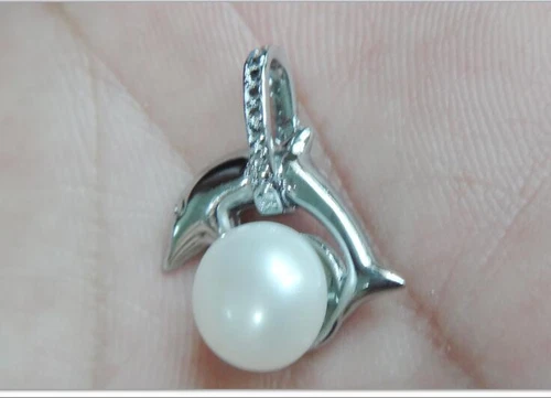 SOUTH SEA GENUINE white (chocolate black gold ) PEARL unique PENDANT 21x18.5mm