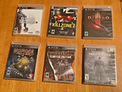 (6 GAMES) PS3 Playstation 3 ~ Killzone 2, Dark Souls 2, Dead Space 3 and others