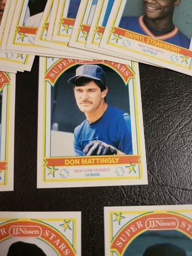 1989 JJ Nissen 20 Card Baseball Super Stars Set Ted Williams Mattingly Clemens - 第 5/6 張圖片