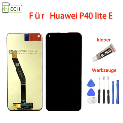 Für Huawei P40 Lite E LCD Bildschirm Display Touchscreen Schwarz mit Werkzeuge